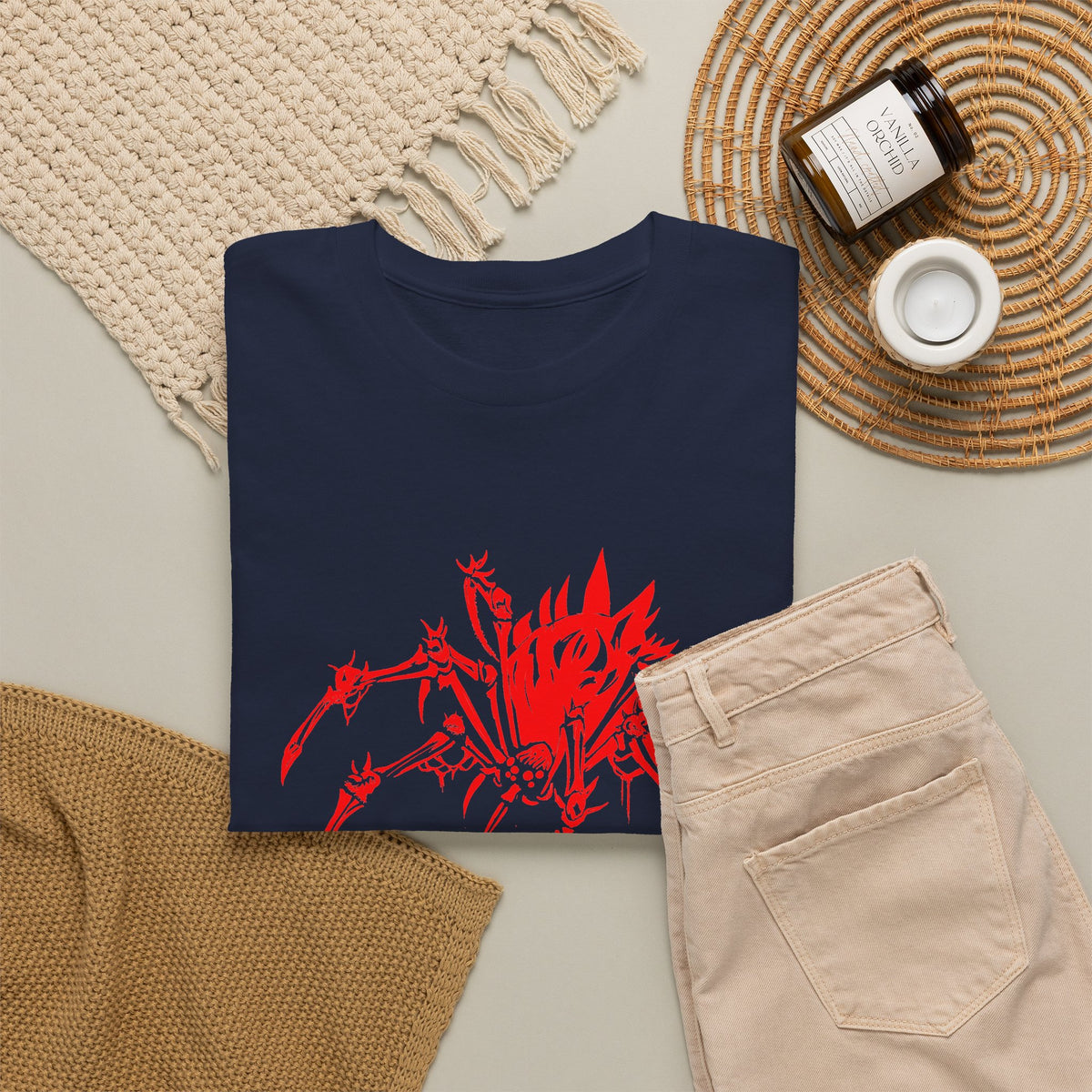TFO Spiders Crimson Heavy Cotton Tee