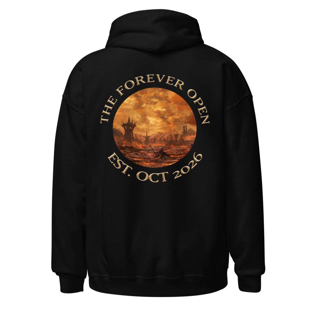 TFO Landscape Event Hoodie Size Up, black, back