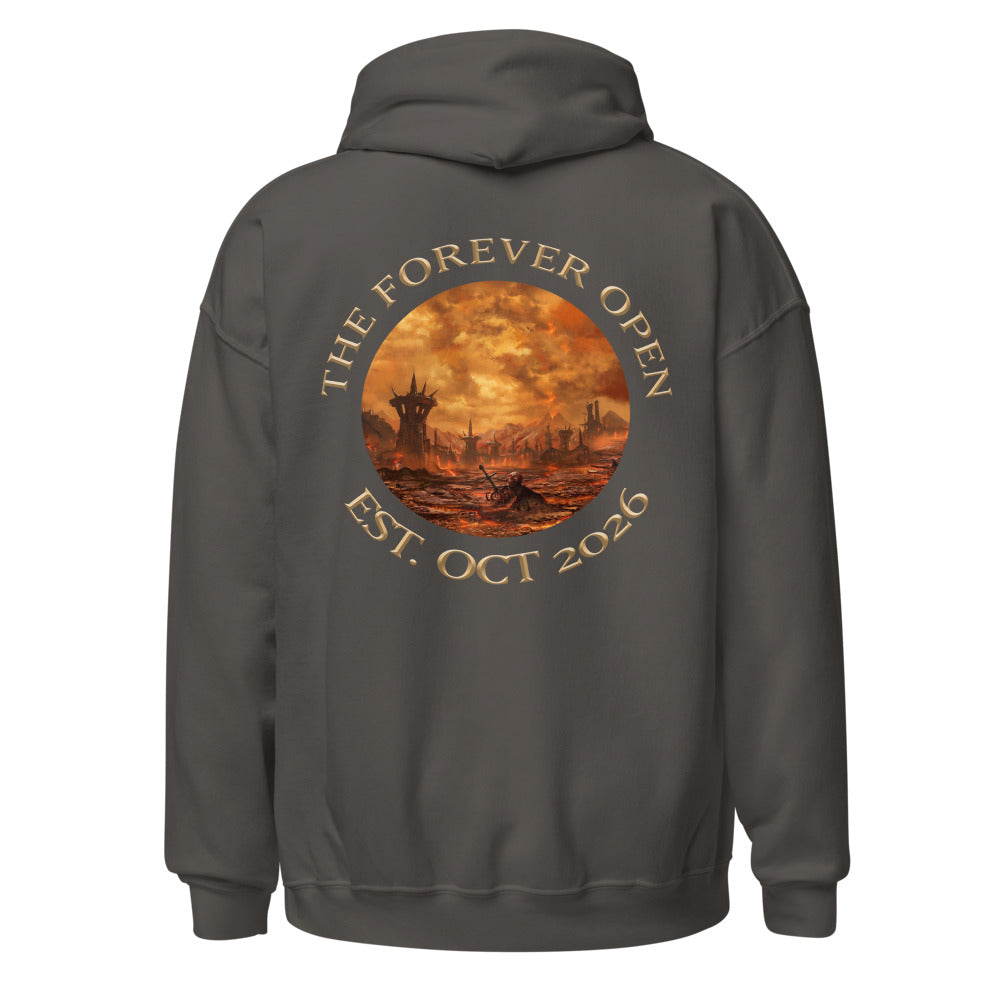 TFO Landscape Event Hoodie Size Up, charcoal, back