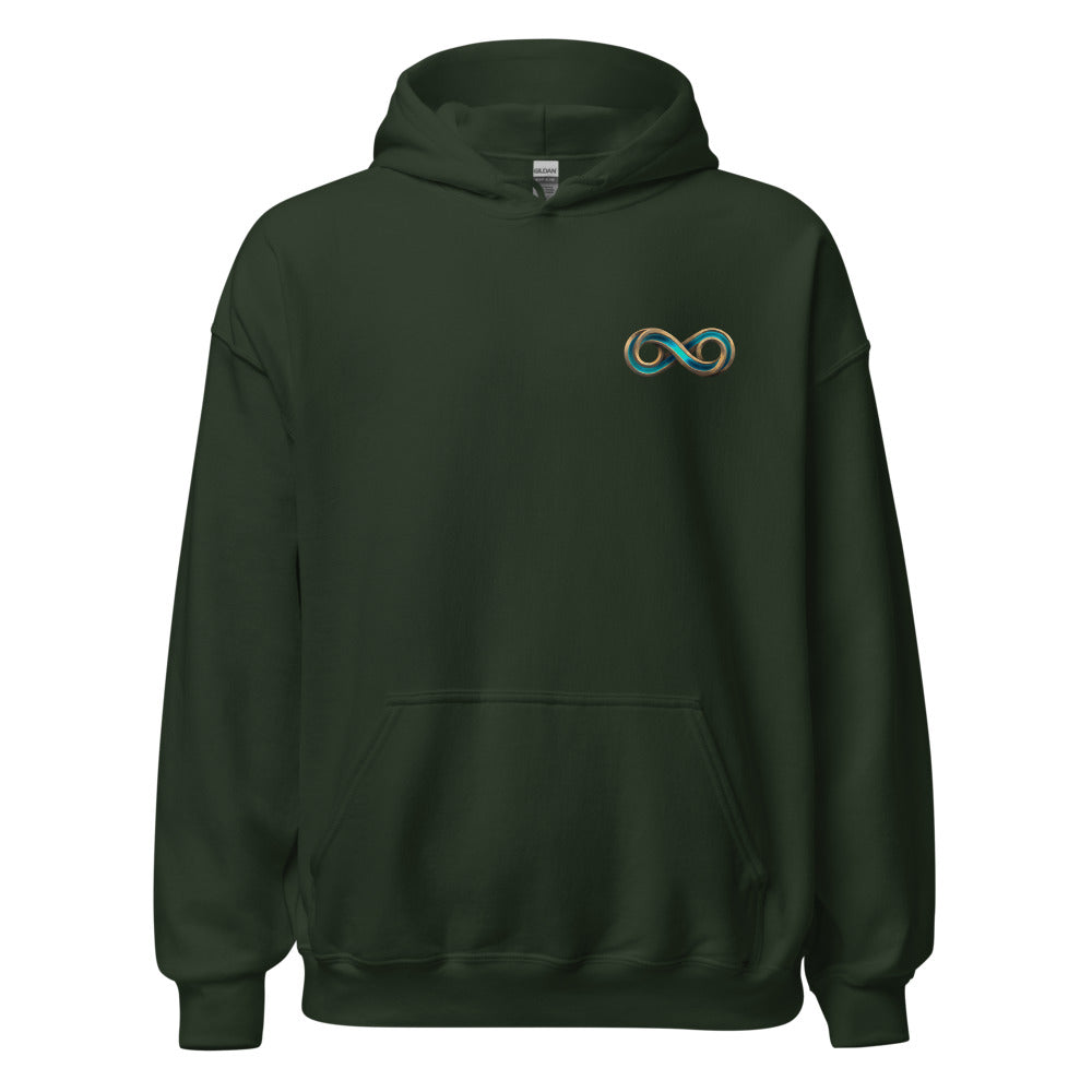 TFO Landscape Event Hoodie Size Up, forest green, front