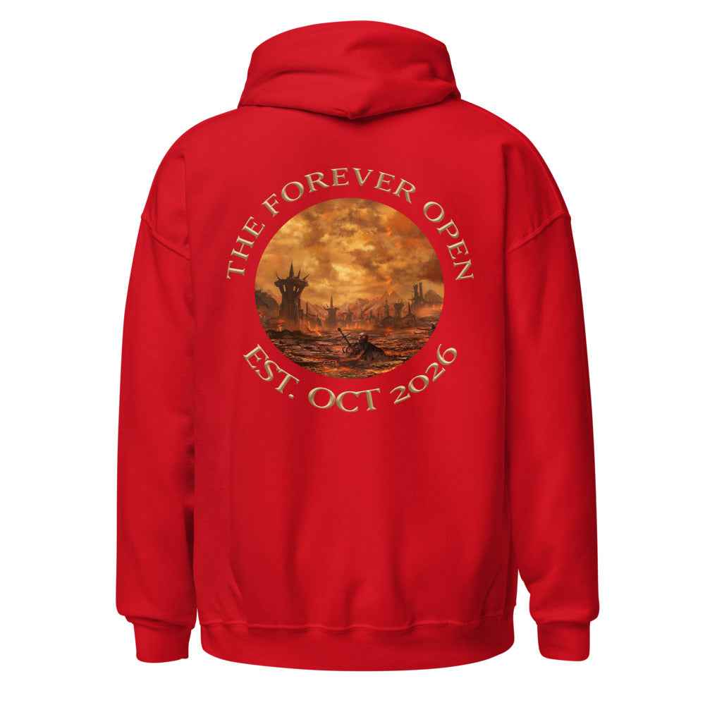 TFO Landscape Event Hoodie Size Up, red, back