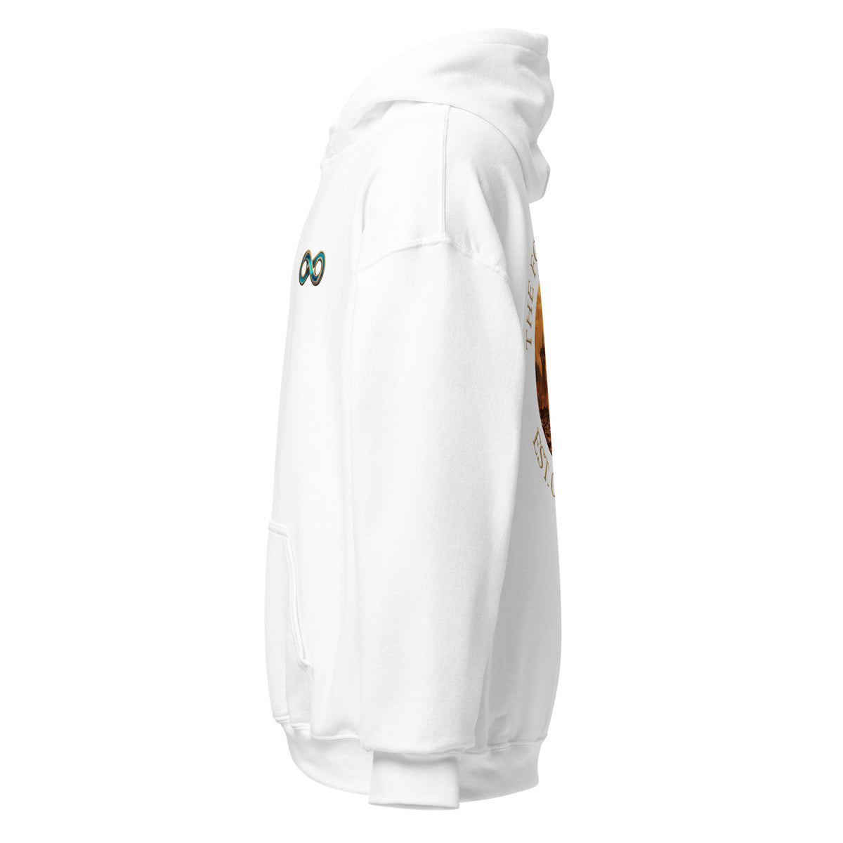 TFO Landscape Event Hoodie Size Up, white, left side