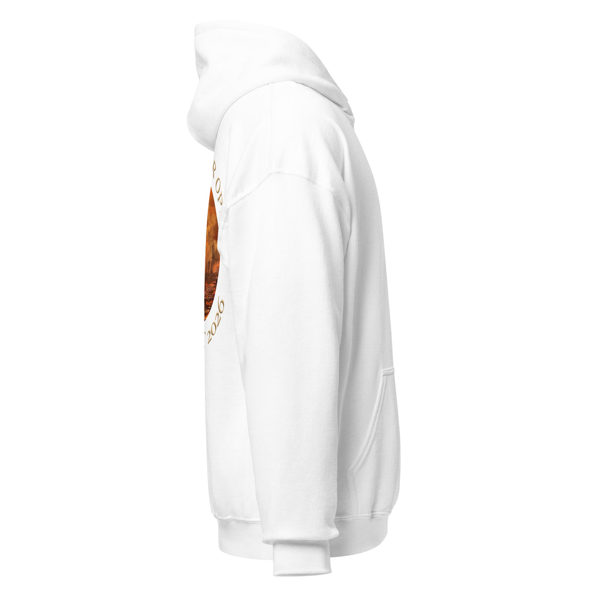 TFO Landscape Event Hoodie Size Up, white, right side