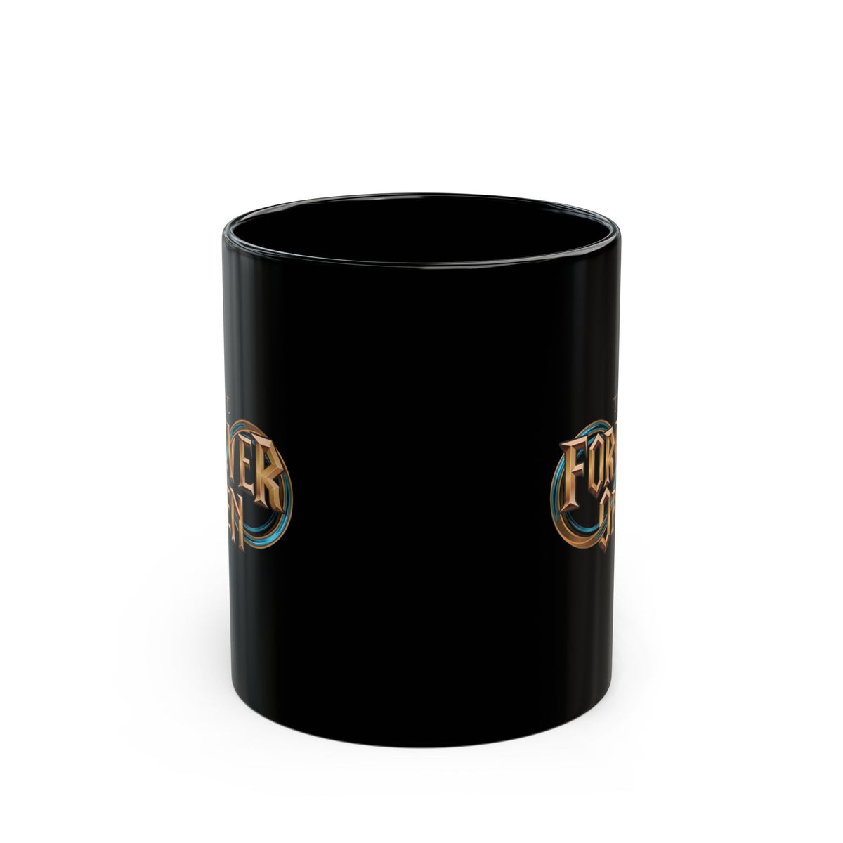 The Forever Open Black Mug