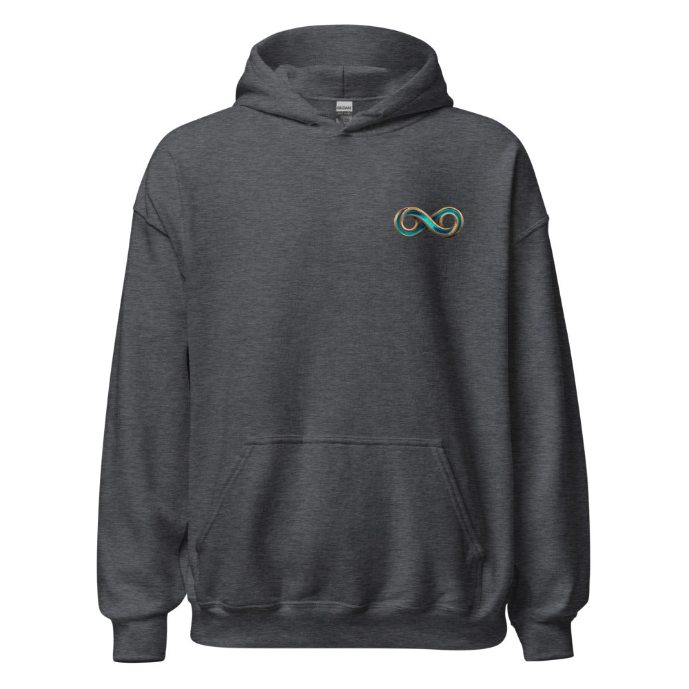 TFO Landscape Event Hoodie Size Up, dark heather, front
