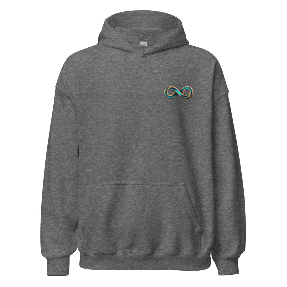 TFO Landscape Event Hoodie Size Up, graphite heather, front
