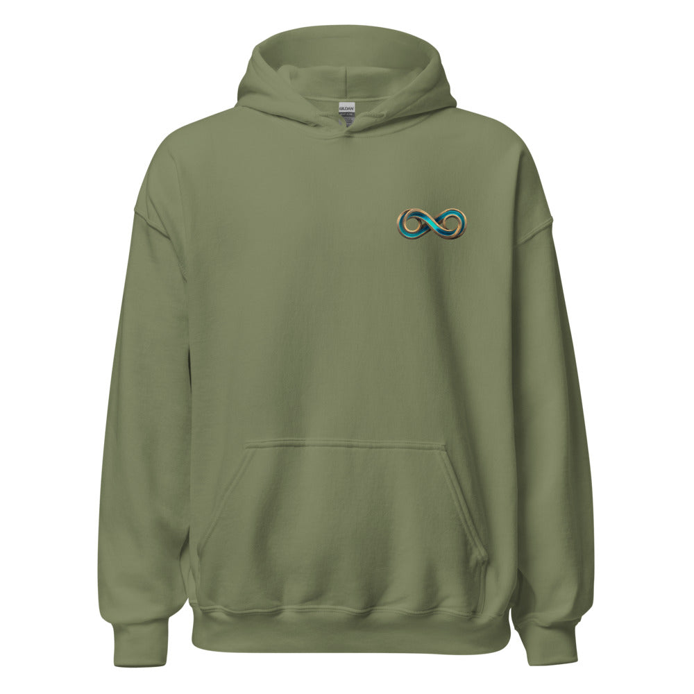 TFO Landscape Event Hoodie Size Up, military green, front